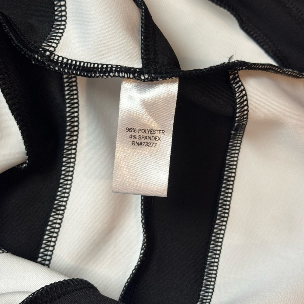 Apt 9 Women’s Black and White Sleeveless Fit-and-Flare Dress, size 8 - Picture 5 of 6